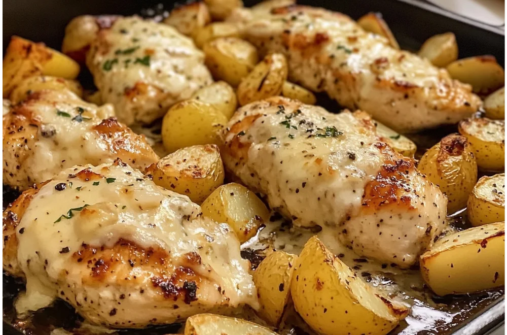 Garlic Parmesan Chicken and Potatoes: A Flavorful Family Favorite