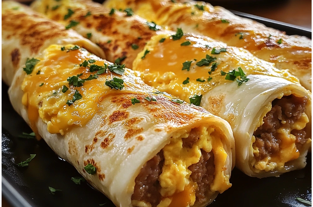 Sausage Egg and Cheese Breakfast Roll-Ups – Easy Recipe