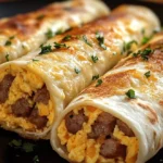 Sausage Egg and Cheese Breakfast Roll-Ups – Easy Recipe