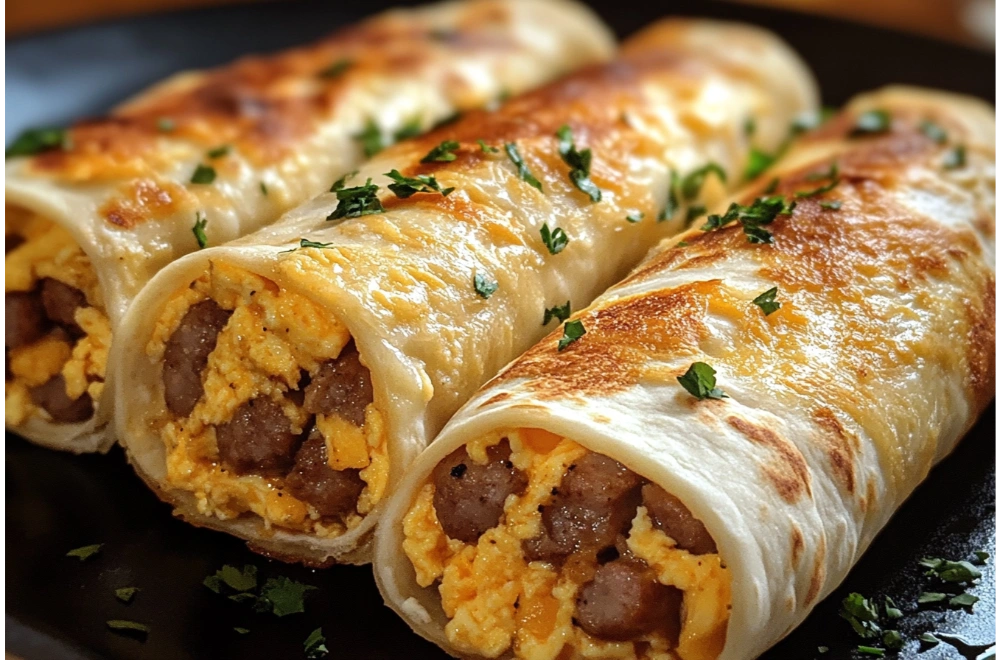 Sausage Egg and Cheese Breakfast Roll-Ups – Easy Recipe