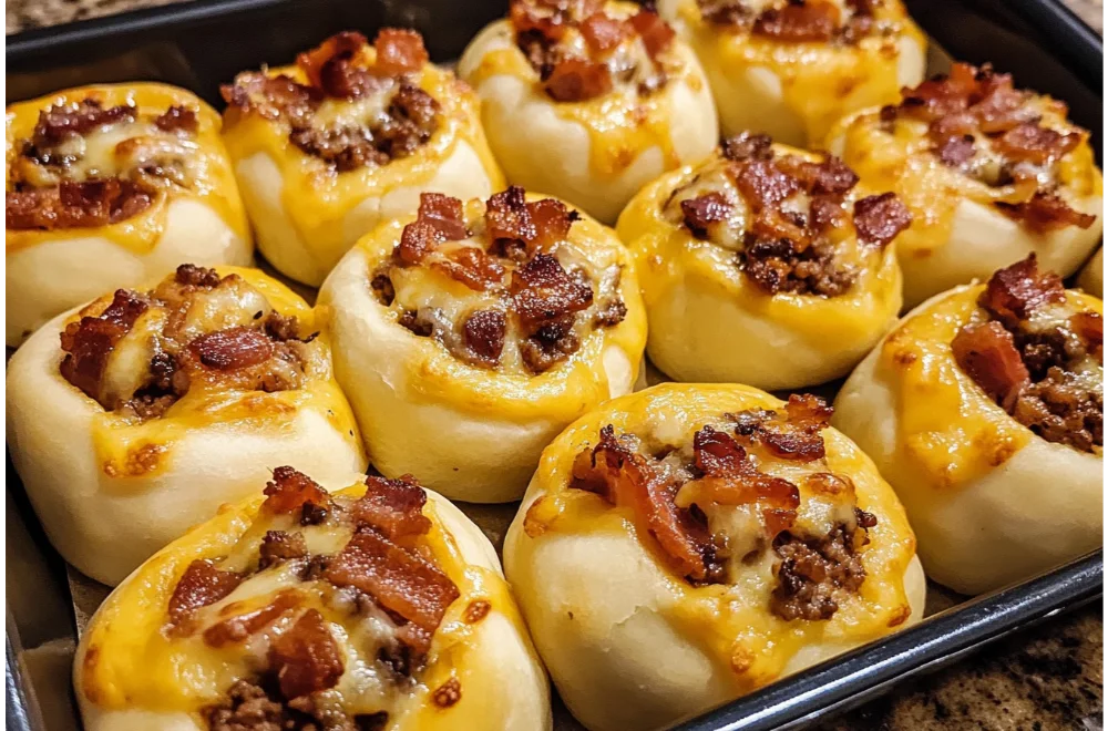 Easy Bacon Cheeseburger Pizza Rolls – A Family Favorite