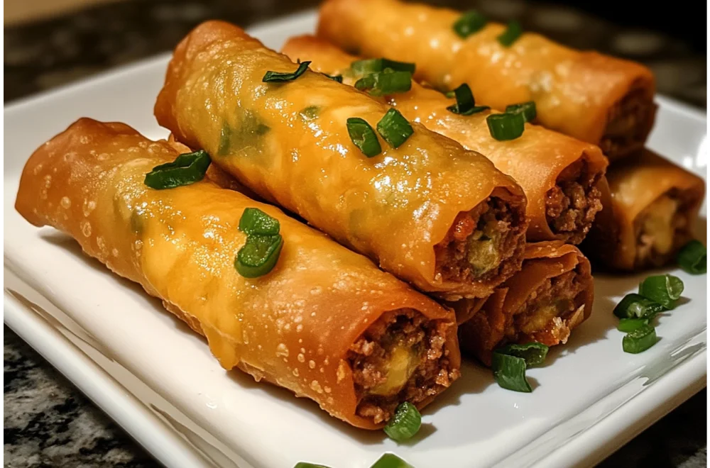 Easy Beef Jalapeno Popper Egg Rolls: A Tasty Delight!