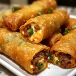 Easy Beef Jalapeno Popper Egg Rolls: A Tasty Delight!