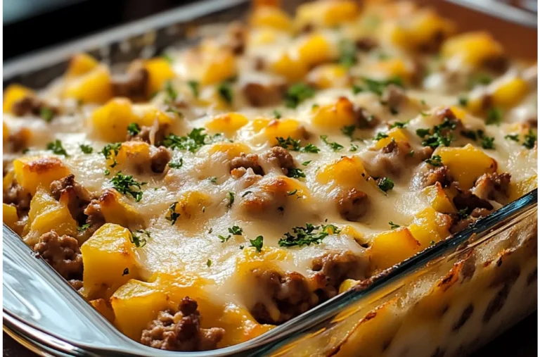 Cheesy Hamburger Potato Casserole – A Family Favorite Dish