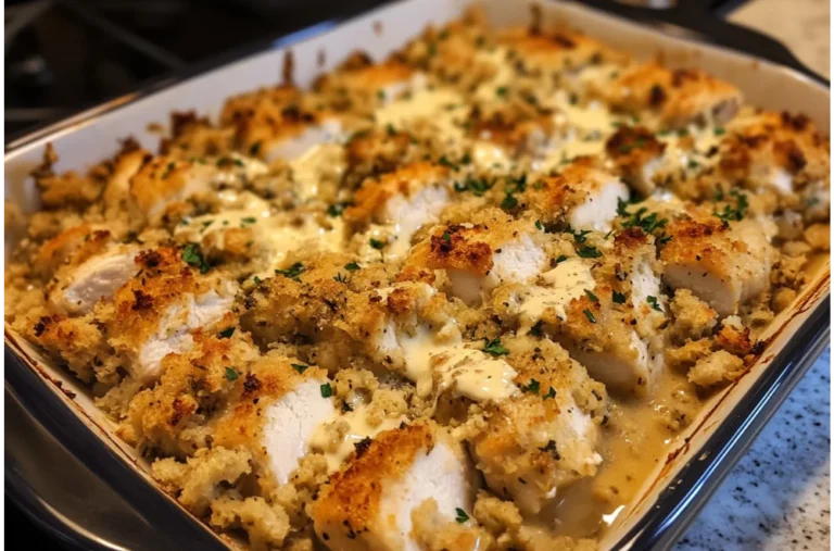 Chicken & Stuffing Bake – Easy, Comforting, and Delicious