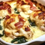 Delicious Creamy Bacon Chicken Spinach Bake Recipe