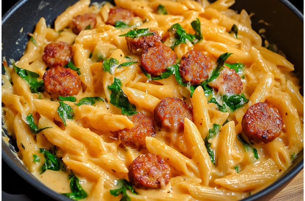 Easy Creamy Cajun Sausage Pasta – Ready in 30 Minutes