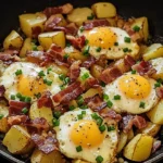 Easy Loaded Potato & Bacon Breakfast Skillet Recipe