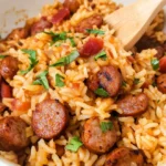 Savory One Pot Sausage and Rice – Easy Dinner in 40 Minutes