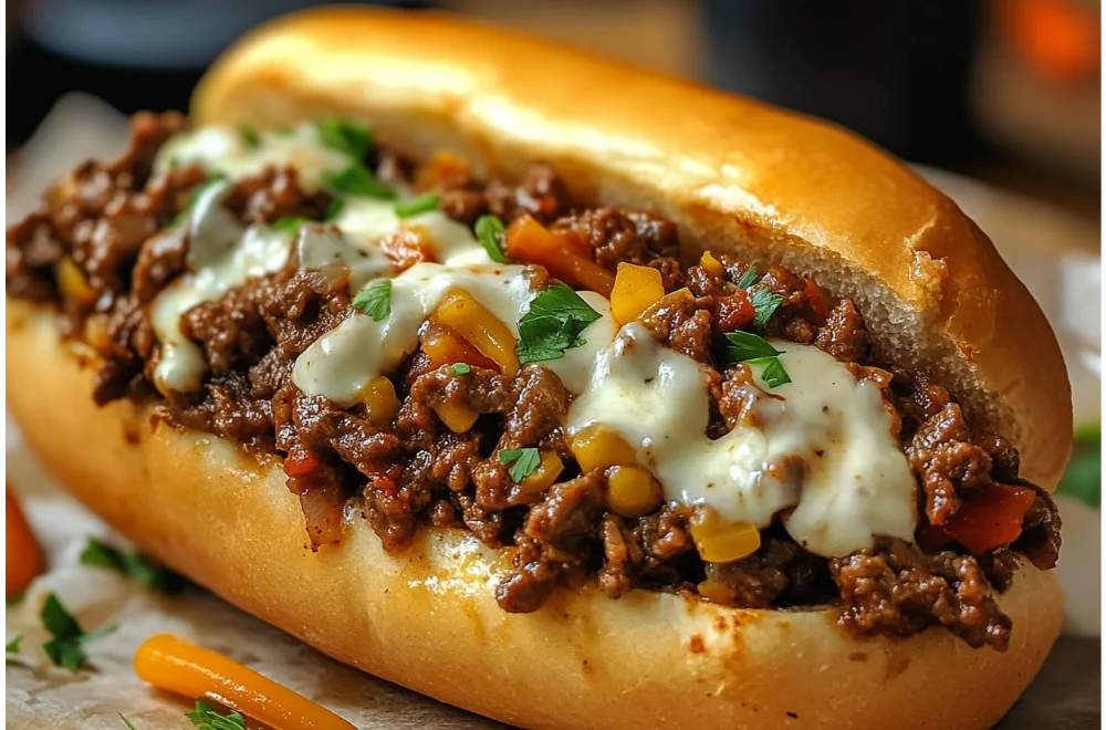 Philly Cheesesteak Sloppy Joes – Easy & Delicious Recipe