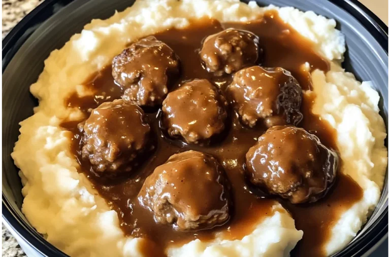 Perfect Slow Cooker Salisbury Steak Meatballs Every Time