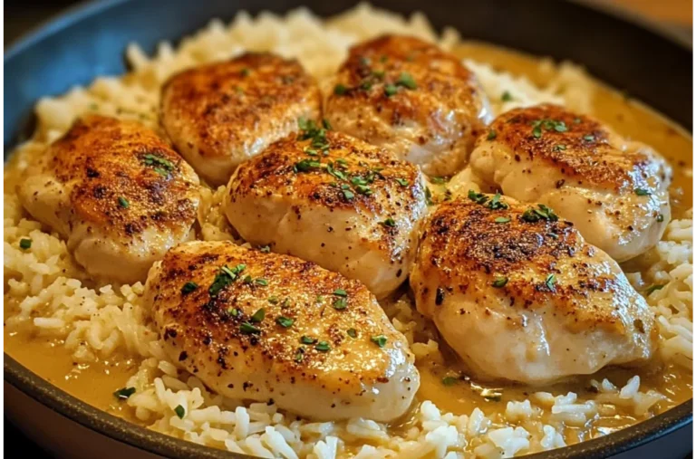 One-Pan Smothered Chicken and Rice - Easy Comfort Food