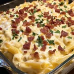 Cheesy Bacon Ranch Ziti Bake: Easy and Delicious Comfort