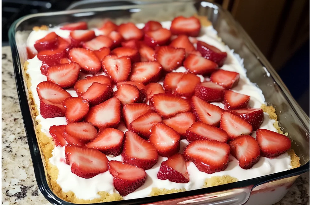 Irresistible Strawberry Cheesecake Dump Cake Recipe to Try