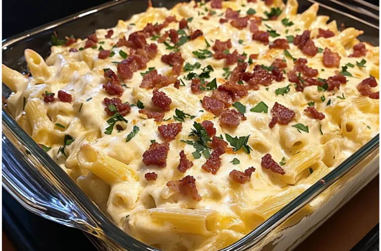 Cheesy Bacon Ranch Ziti Bake: Easy and Delicious Comfort