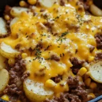 Hearty Cowboy Beef & Potato Casserole – Comfort Food Recipe