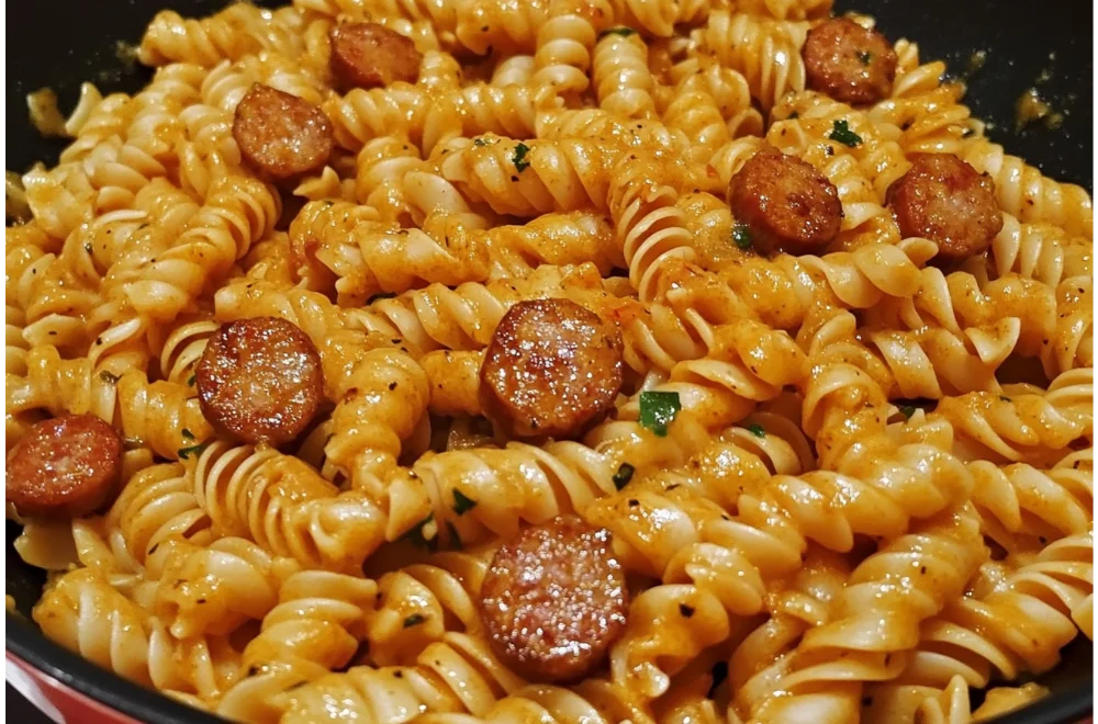 The Best Cajun Sausage and Garlic Butter Pasta Recipe