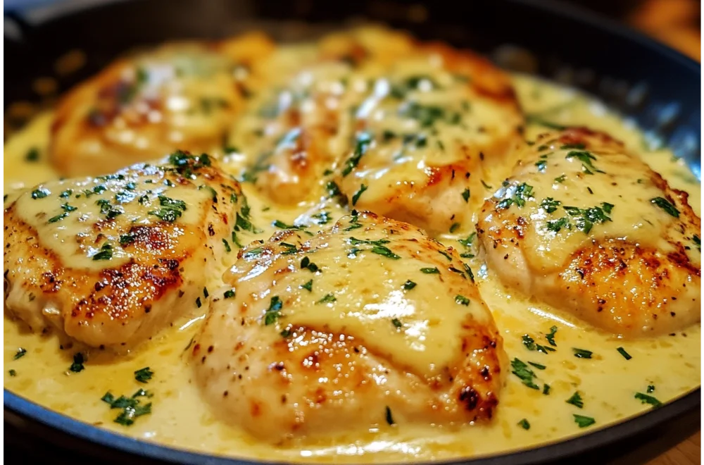 Cheesy Garlic Butter Chicken - Simple & Delicious Recipe