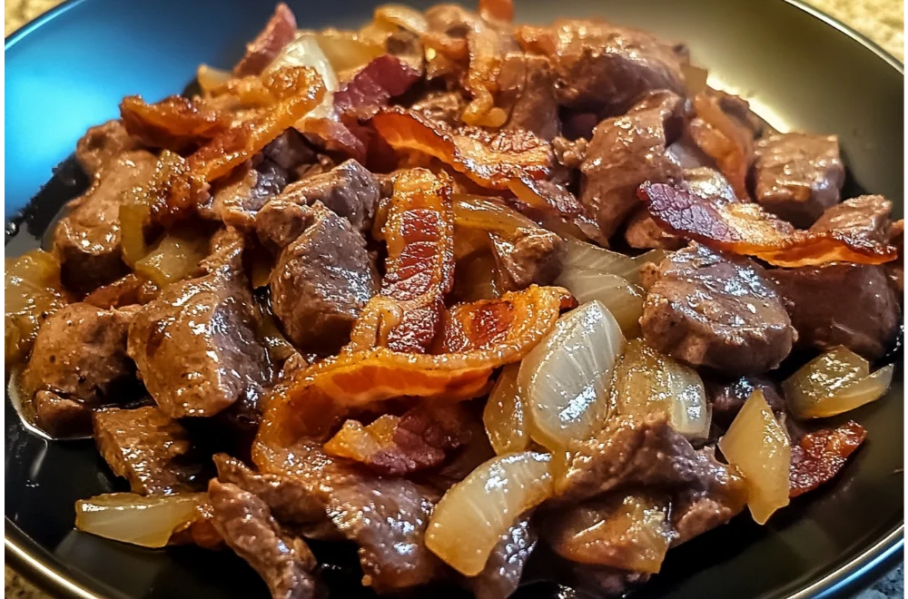 Southern Liver and Onions with Bacon – A Hearty Meal