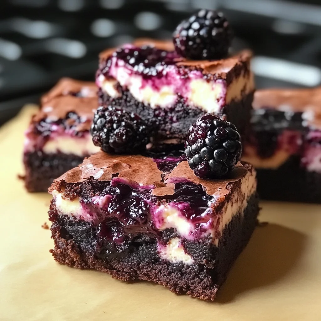 Blackberry Cheesecake Brownies: A Delicious Dessert Recipe