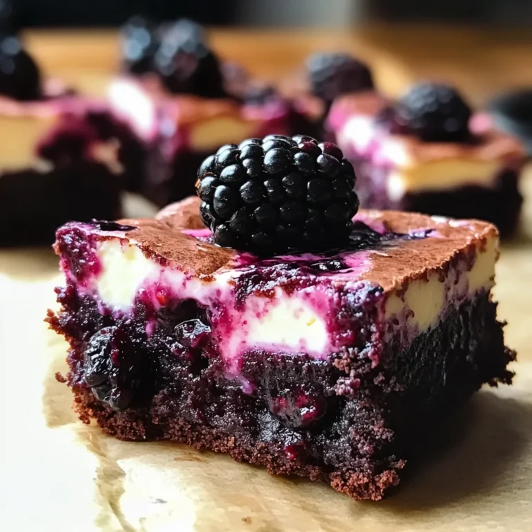 Blackberry Cheesecake Brownies: A Delicious Dessert Recipe