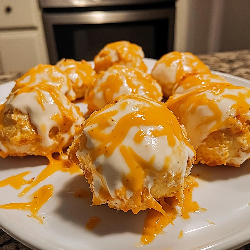 Cheesy Buffalo Ranch Chicken Bombs in Just 30 Minutes