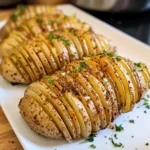 Delicious Accordion Potatoes with Garlic and Herbs