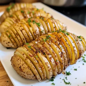 Delicious Accordion Potatoes with Garlic and Herbs