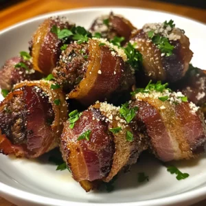 BBQ Bacon Wrapped Meatball Poppers Recipe