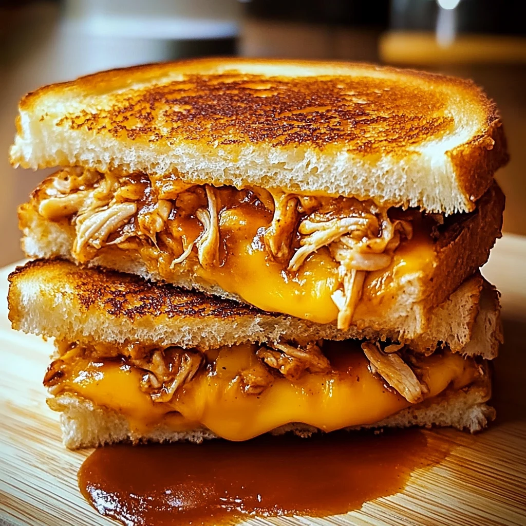 BBQ Chicken Grilled Cheese Sandwich Recipe