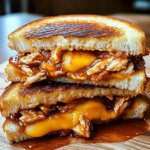 BBQ Chicken Grilled Cheese Sandwich Recipe