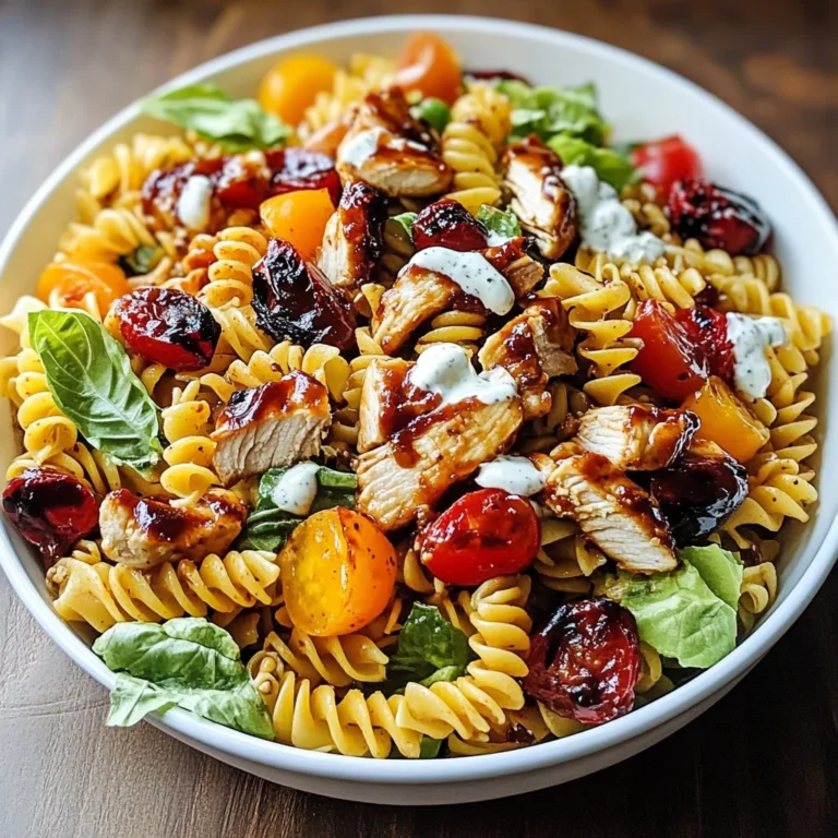 BBQ Chicken Ranch Pasta Salad Recipe