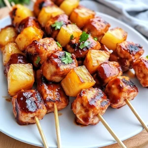 BBQ Pineapple Chicken Kabobs Recipe for Summer Grilling