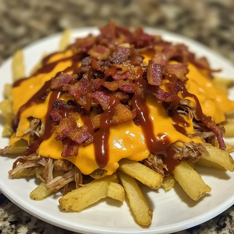 Loaded Bacon BBQ Pulled Pork Fries Recipe