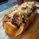 BBQ Pulled Pork Stuffed Cheesy Bread Recipe