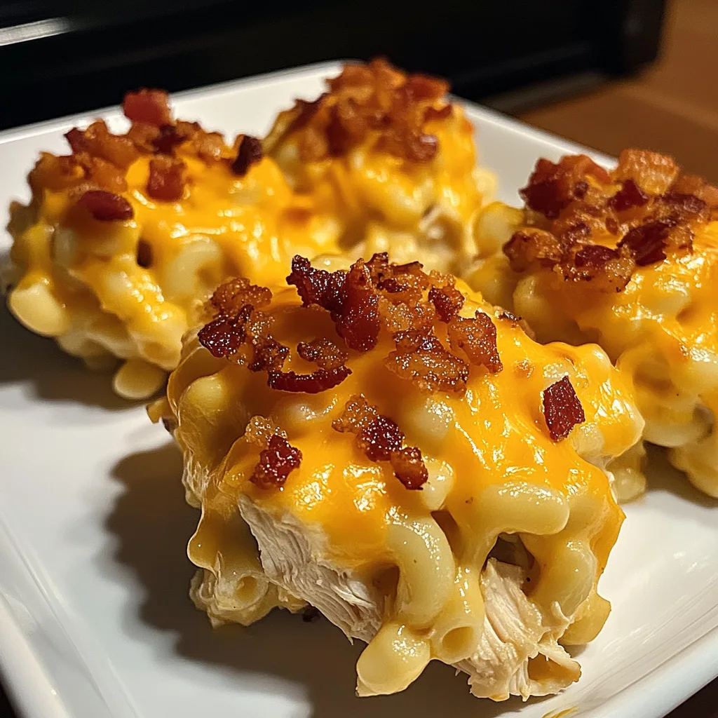 Bacon Ranch Chicken Mac & Cheese Bombs Recipe