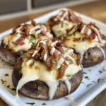 Bacon Ranch Pizza Stuffed Mushrooms Recipe