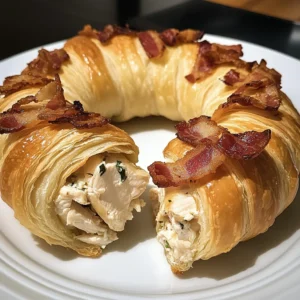Bacon Ranch Stuffed Chicken Crescent Ring Recipe