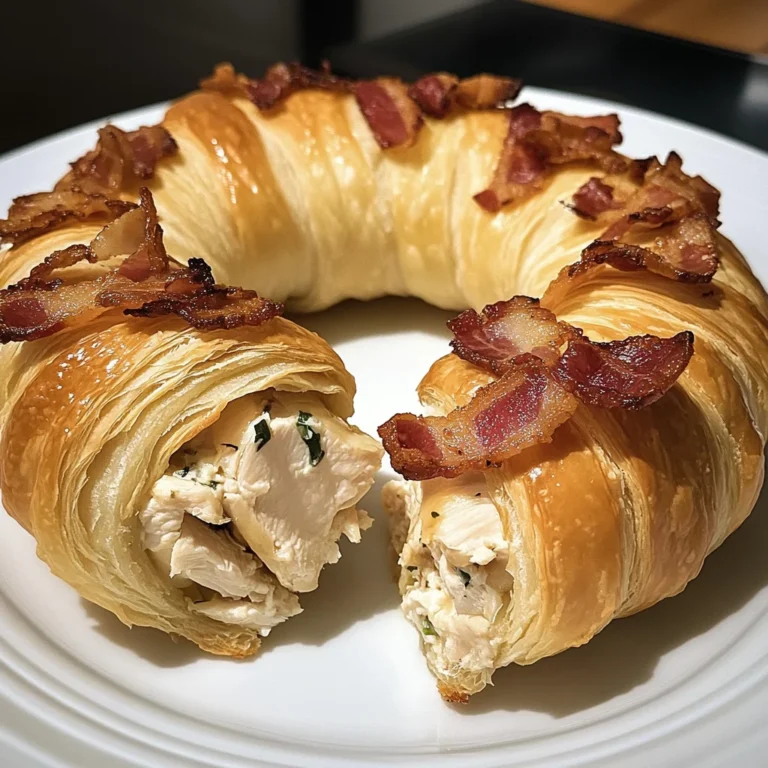 Bacon Ranch Stuffed Chicken Crescent Ring Recipe