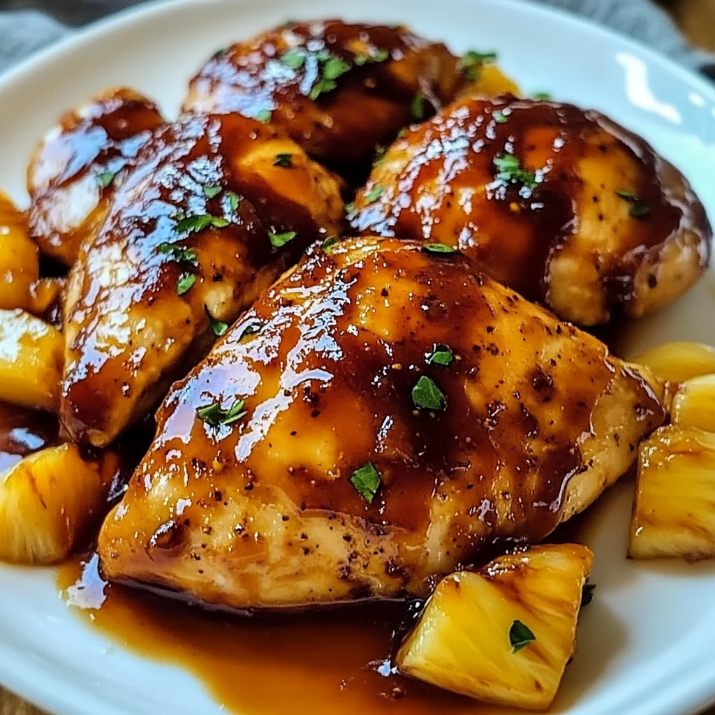 Baked Pineapple BBQ Chicken Breast Recipe