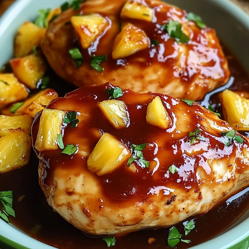 Baked Pineapple BBQ Chicken Breast Recipe