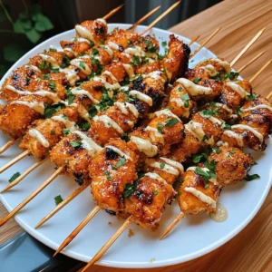 Delicious Bang Bang Chicken Skewers Recipe
