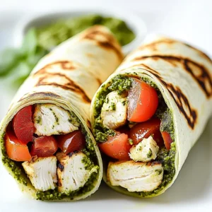 Bruschetta Chicken Pesto Wraps Recipe for Quick Meals