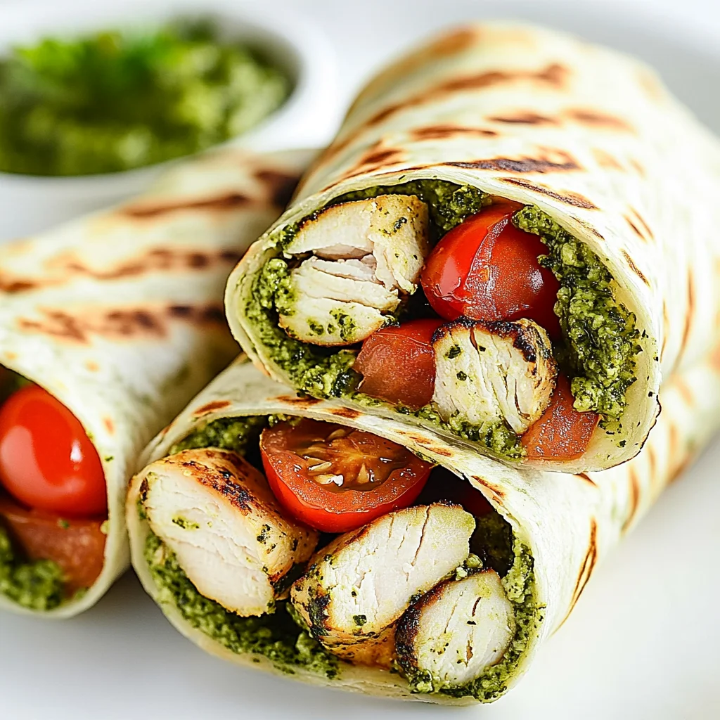 Bruschetta Chicken Pesto Wraps Recipe for Quick Meals