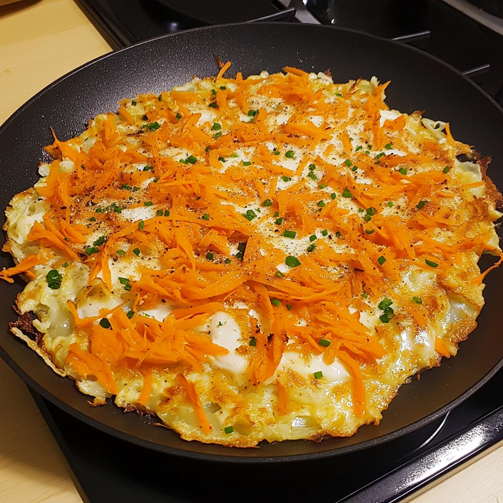 Savory Carrot Okonomiyaki Recipe