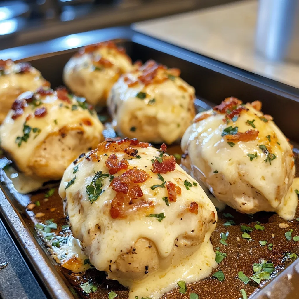 Cheesy Bacon Ranch Chicken Alfredo Bombs Recipe