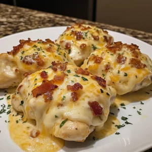 Cheesy Bacon Ranch Chicken Alfredo Bombs Recipe