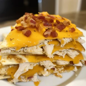 Cheesy Bacon Ranch Chicken Quesadillas Recipe