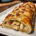 Cheesy Bacon Ranch Chicken Stromboli Recipe