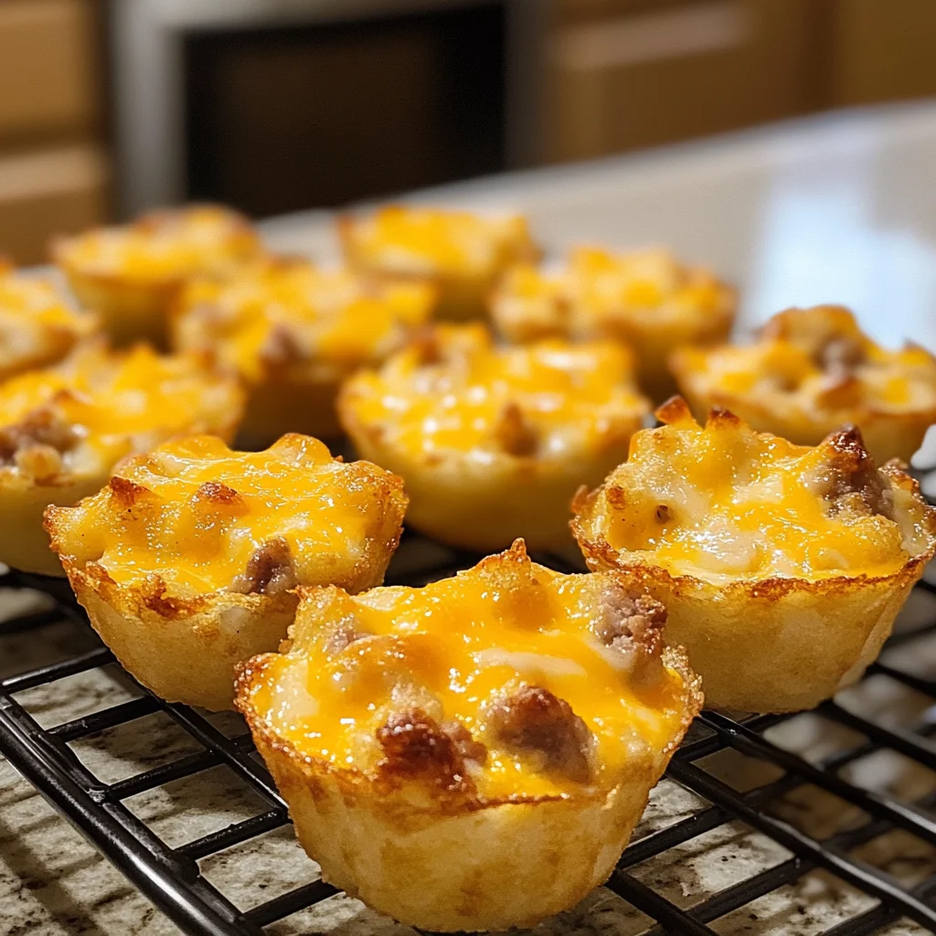 Cheesy Breakfast Tater Tot Casserole Cups Recipe